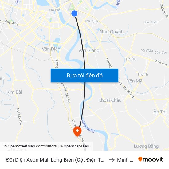 Đối Diện Aeon Mall Long Biên (Cột Điện T4a/2a-B Đường Cổ Linh) to Minh Cường map