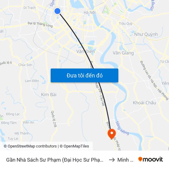 Gần Nhà Sách Sư Phạm (Đại Học Sư Phạm Hà Nội) - 136 Xuân Thủy to Minh Cường map