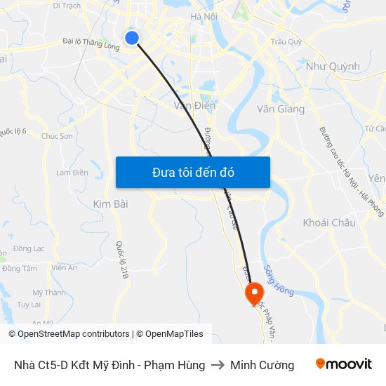 Nhà Ct5-D Kđt Mỹ Đình - Phạm Hùng to Minh Cường map