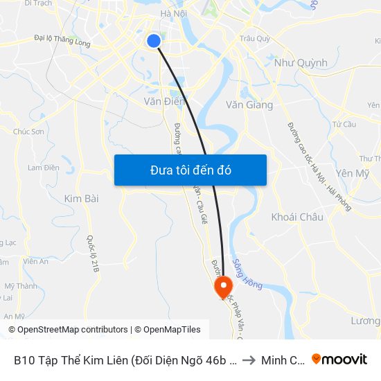 B10 Tập Thể Kim Liên (Đối Diện Ngõ 46b Phạm Ngọc Thạch) to Minh Cường map