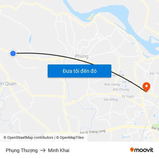 Phụng Thượng to Minh Khai map