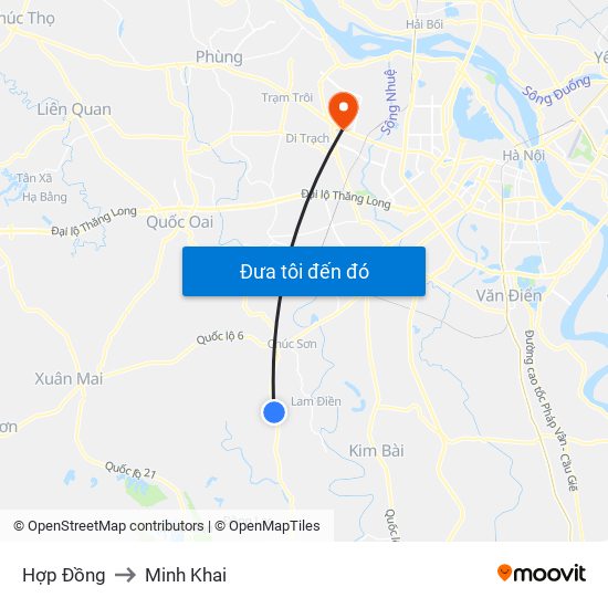 Hợp Đồng to Minh Khai map