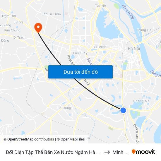 Đối Diện Tập Thể Bến Xe Nước Ngầm Hà Nội - Ngọc Hồi to Minh Khai map