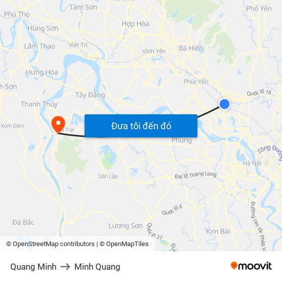 Quang Minh to Minh Quang map