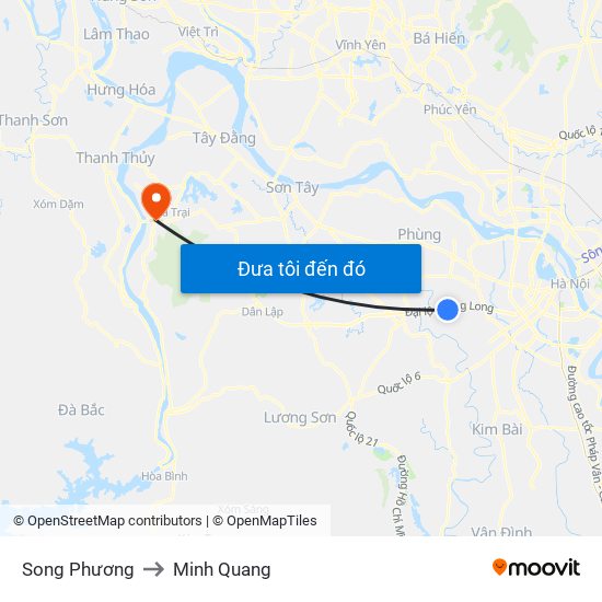 Song Phương to Minh Quang map