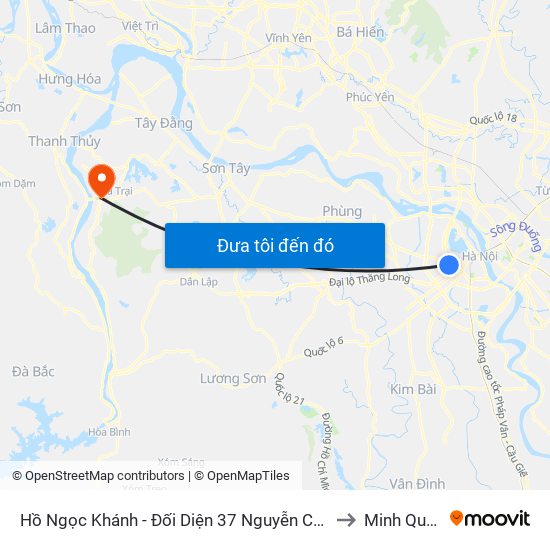 Hồ Ngọc Khánh - Đối Diện 37 Nguyễn Chí Thanh to Minh Quang map