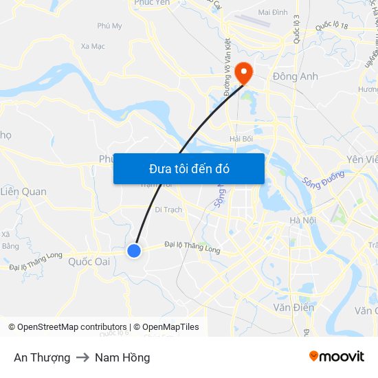 An Thượng to Nam Hồng map