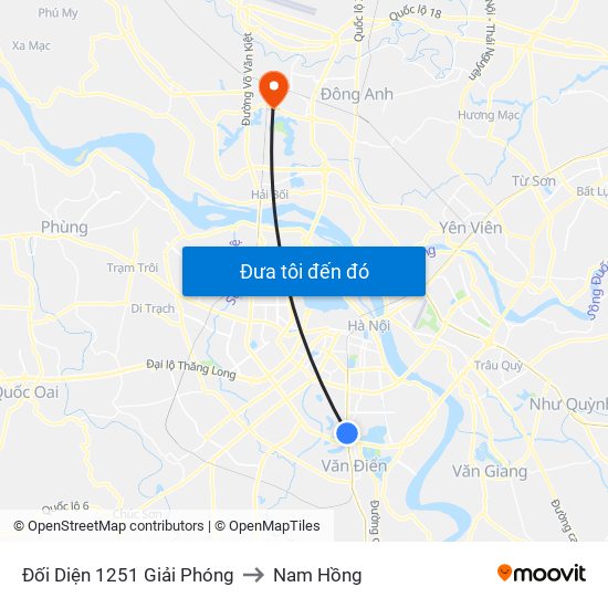 Đối Diện 1251 Giải Phóng to Nam Hồng map