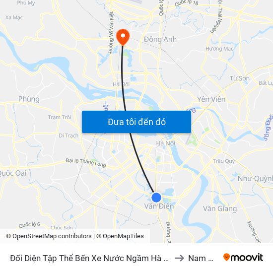 Đối Diện Tập Thể Bến Xe Nước Ngầm Hà Nội - Ngọc Hồi to Nam Hồng map