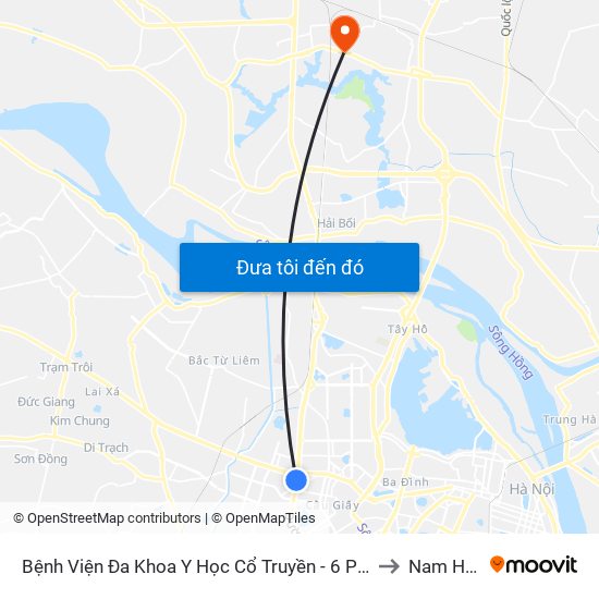 Công Ty Miwon - Phạm Hùng to Nam Hồng map