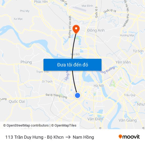 113 Trần Duy Hưng - Bộ Khcn to Nam Hồng map