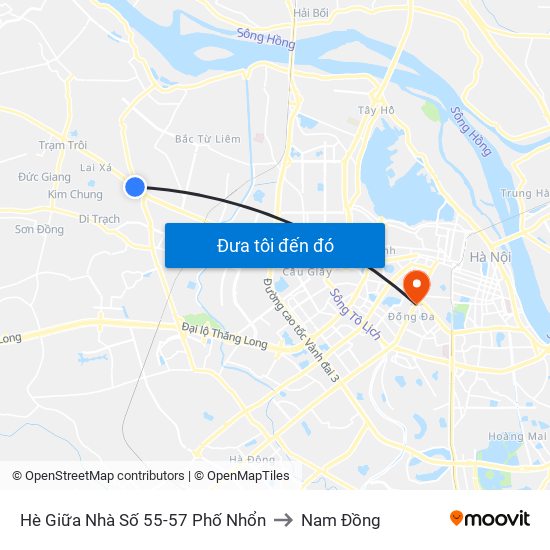 Hè Giữa Nhà Số 55-57 Phố Nhổn to Nam Đồng map
