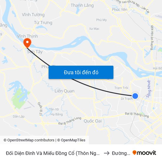 Đối Diện Đình Và Miếu Đồng Cổ (Thôn Nguyên Xá) - Đường 32 to Đường Lâm map