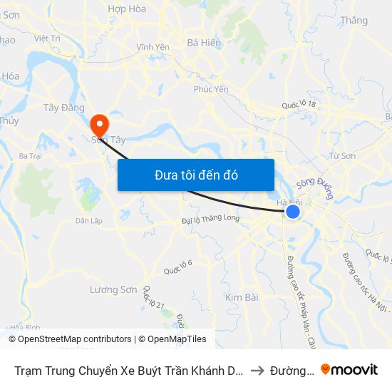 Trạm Trung Chuyển Xe Buýt Trần Khánh Dư (Khu Đón Khách) to Đường Lâm map