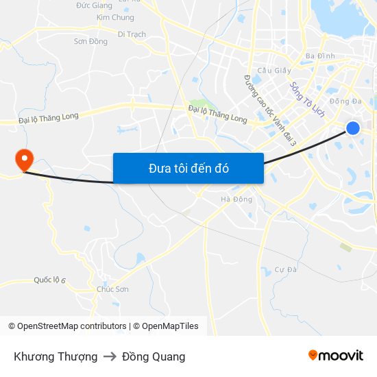 Khương Thượng to Đồng Quang map