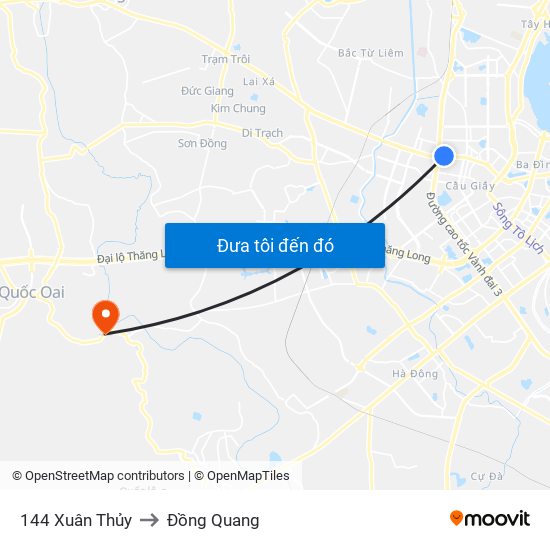 Gần Nhà Sách Sư Phạm (Đại Học Sư Phạm Hà Nội) - 136 Xuân Thủy to Đồng Quang map