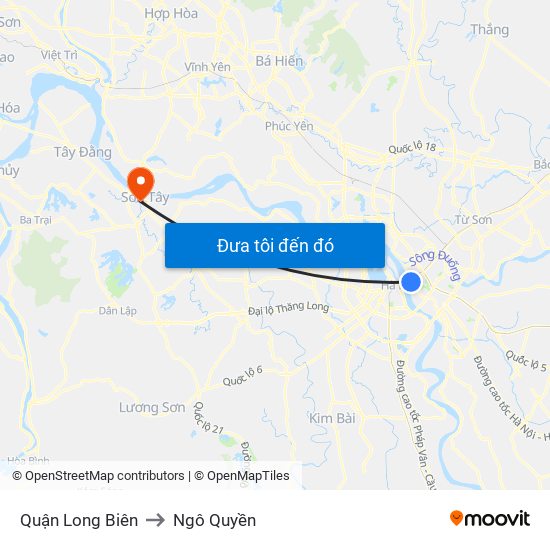 Quận Long Biên to Ngô Quyền map