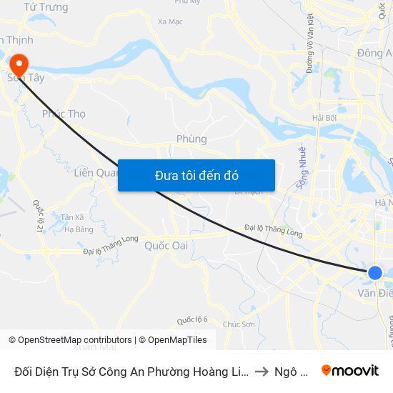 Đối Diện Trụ Sở Công An Phường Hoàng Liệt- 1277 Giải Phóng to Ngô Quyền map