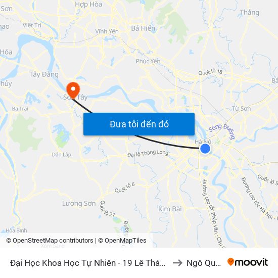 Đại Học Khoa Học Tự Nhiên - 19 Lê Thánh Tông to Ngô Quyền map