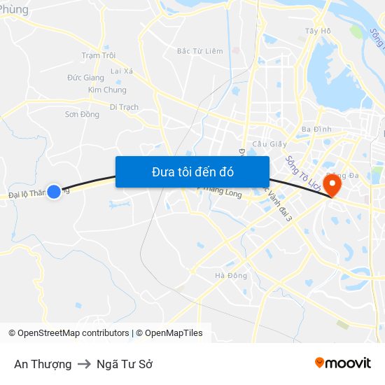 An Thượng to Ngã Tư Sở map