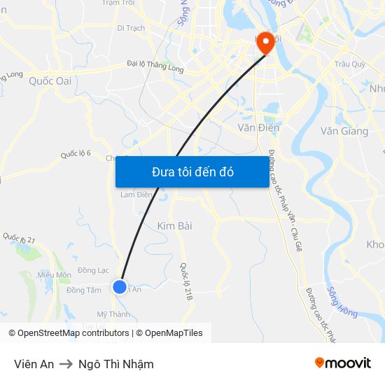 Viên An to Ngô Thì Nhậm map
