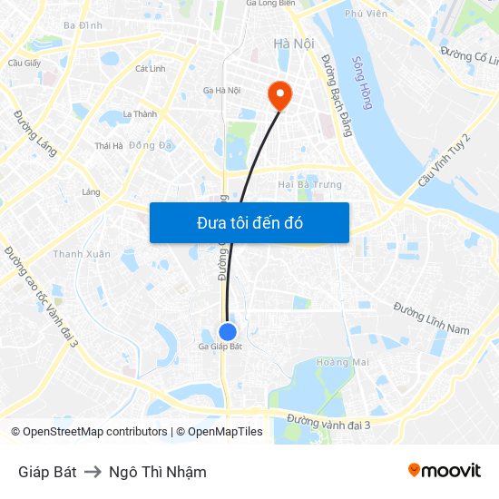 Giáp Bát to Ngô Thì Nhậm map