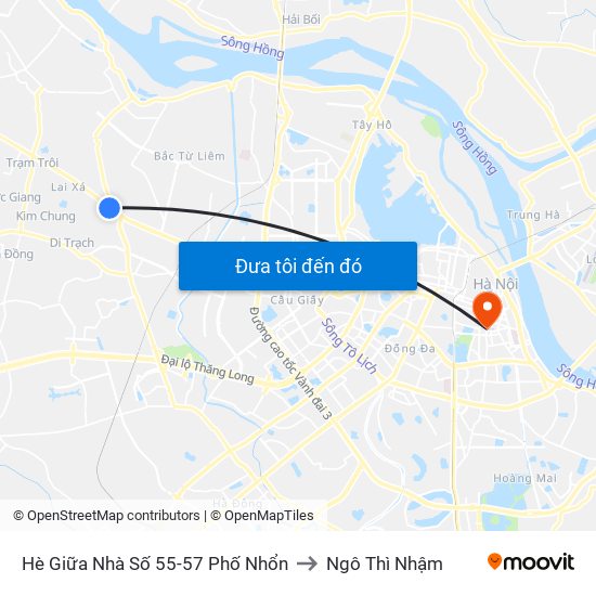 Hè Giữa Nhà Số 55-57 Phố Nhổn to Ngô Thì Nhậm map