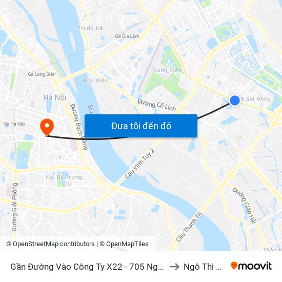 Gần Đường Vào Công Ty X22 - 705 Nguyễn Văn Linh to Ngô Thì Nhậm map