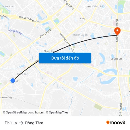 Phú La to Đồng Tâm map