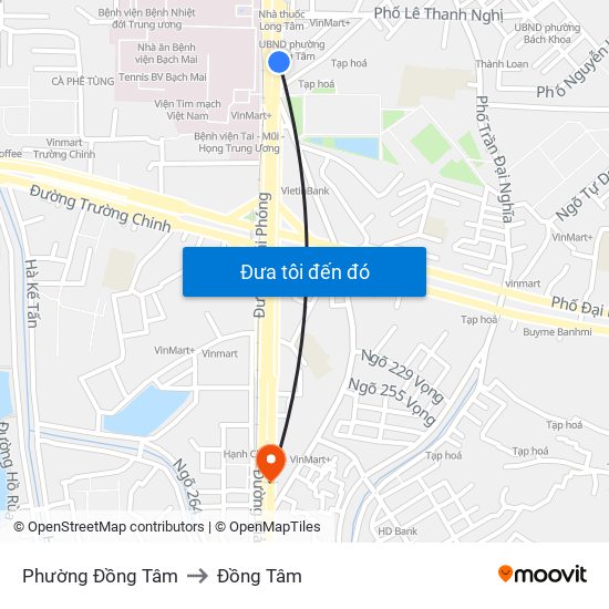 Phường Đồng Tâm to Đồng Tâm map