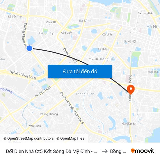 Đối Diện Nhà Ct5 Kđt Sông Đà Mỹ Đình - Phạm Hùng to Đồng Tâm map