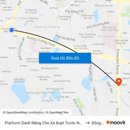 Platform Dành Riêng Cho Xe Buýt Trước Nhà 604 Trường Chinh to Đồng Tâm map