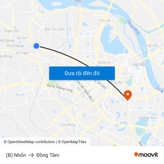 (B) Nhổn to Đồng Tâm map