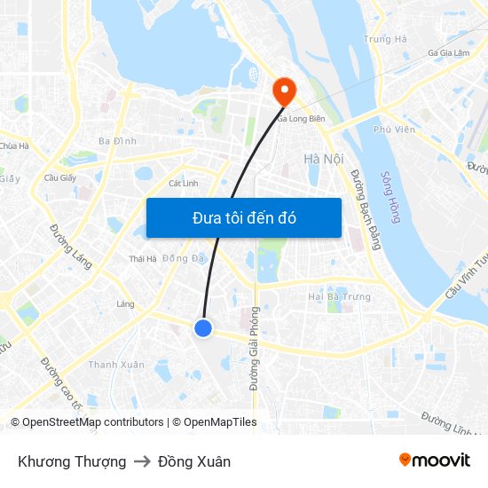 Khương Thượng to Đồng Xuân map