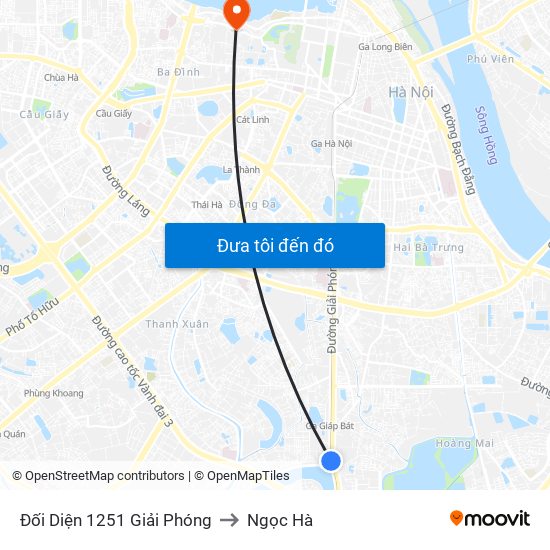 Đối Diện 1251 Giải Phóng to Ngọc Hà map