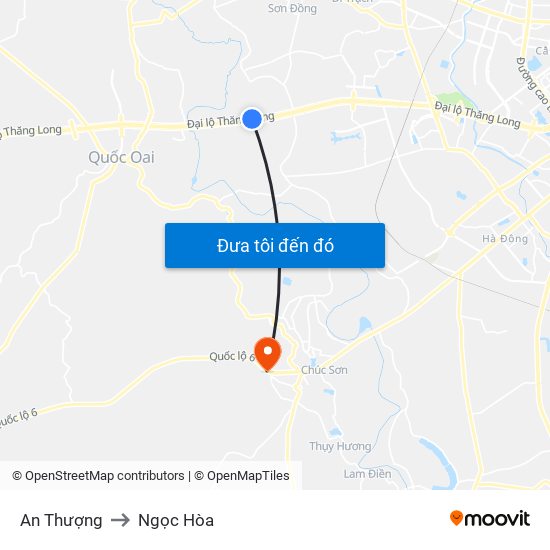 An Thượng to Ngọc Hòa map