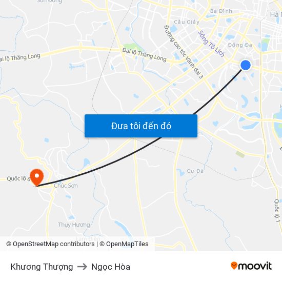 Khương Thượng to Ngọc Hòa map