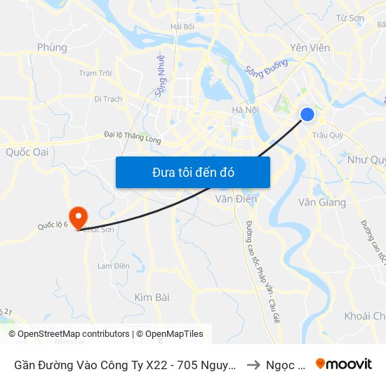 Gần Đường Vào Công Ty X22 - 705 Nguyễn Văn Linh to Ngọc Hòa map