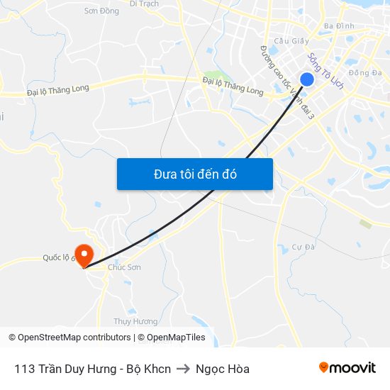 113 Trần Duy Hưng - Bộ Khcn to Ngọc Hòa map