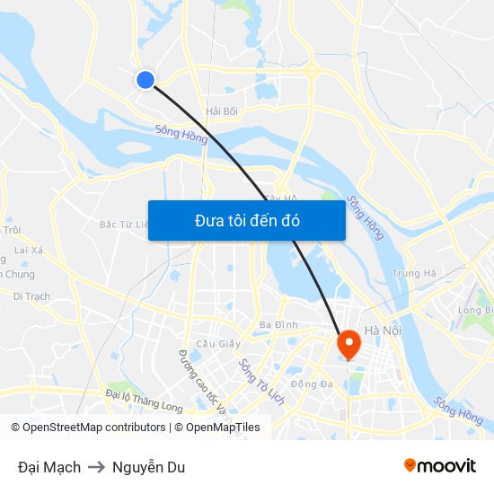 Đại Mạch to Nguyễn Du map