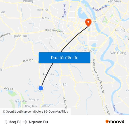 Quảng Bị to Nguyễn Du map