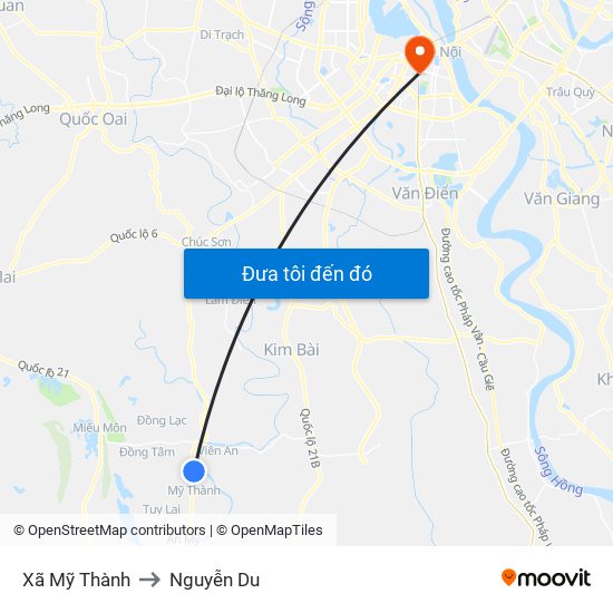 Xã Mỹ Thành to Nguyễn Du map