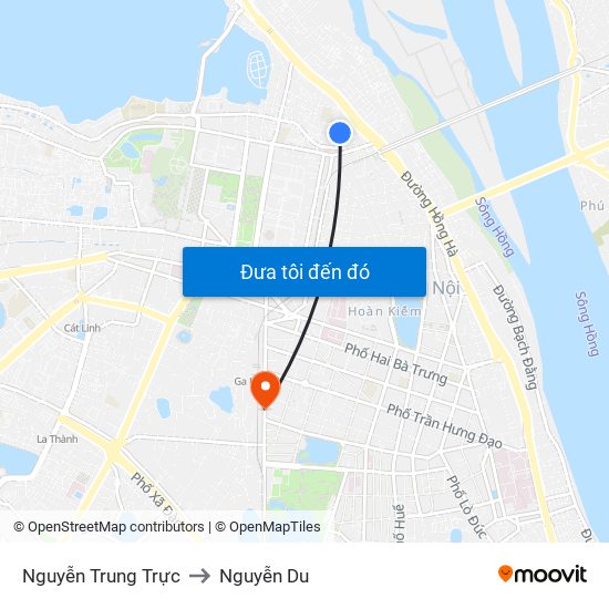 Nguyễn Trung Trực to Nguyễn Du map