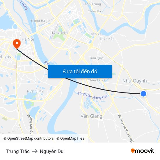 Trưng Trắc to Nguyễn Du map