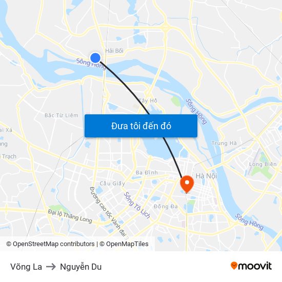 Võng La to Nguyễn Du map