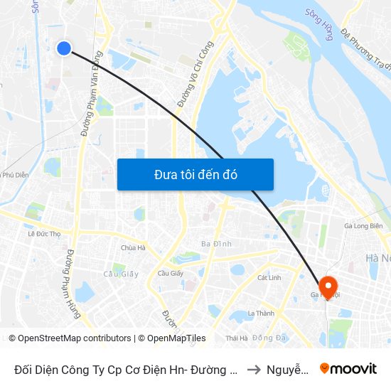 Đối Diện Công Ty Cp Cơ Điện Hn- Đường Đức Thắng to Nguyễn Du map