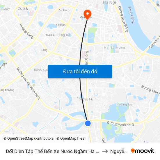 Đối Diện Tập Thể Bến Xe Nước Ngầm Hà Nội - Ngọc Hồi to Nguyễn Du map