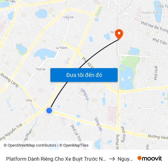 Platform Dành Riêng Cho Xe Buýt Trước Nhà 604 Trường Chinh to Nguyễn Du map