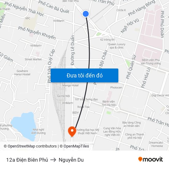 12a Điện Biên Phủ to Nguyễn Du map