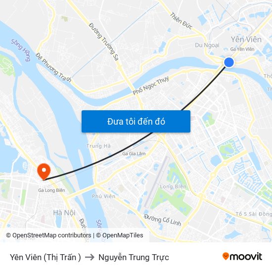 Yên Viên (Thị Trấn ) to Nguyễn Trung Trực map